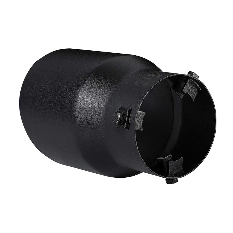 TriTrust Exhaust Tip, 2.5-3 inch inlet adjustable,Fit 2.5''/2.75''/3'' Outer diameter Tailpipe, 4.5'' Outlet 7'' Long Muffler Tip, Black Powder Coated Stainless Steel Tail Tip - Image 3